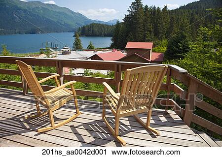 View From The Porch Of A Cabin At Tutka Bay Wilderness Lodge