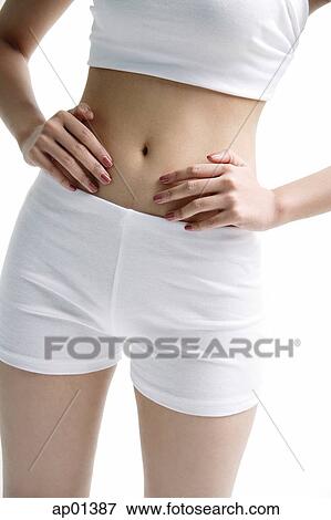Young woman with hands on waist View Large Photo Image Stock Photo - Young woman with hands on waist. Fotosearch