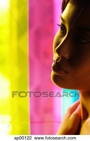 Side view of woman's face, portrait View Large Photo Image Stock Image - Side view of woman's face, portrait. Fotosearch