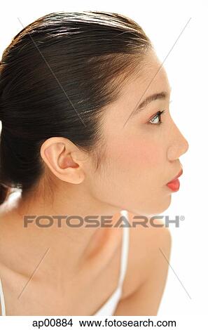 Woman in profile, head shot View Large Photo Image Picture - Woman in profile, head shot. Fotosearch