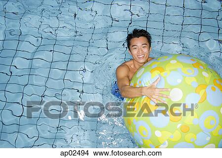 swimming pool beach ball