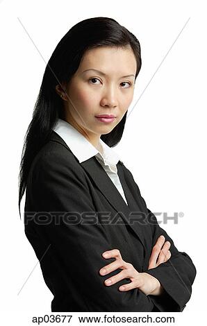 Businesswoman with arms crossed View Large Photo Image Stock Photo - Businesswoman with arms crossed. Fotosearch