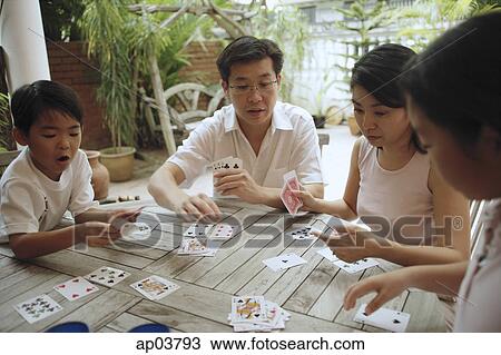 Family of four playing cards View Large Photo Image Stock Image - Family of four playing cards. Fotosearch