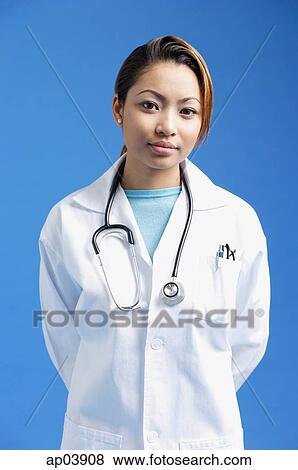 Female doctor, portrait View Large Photo Image Stock Photo - Female doctor, portrait . Fotosearch