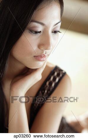 Woman looking away, portrait View Large Photo Image Stock Image - Woman looking away, portrait. Fotosearch