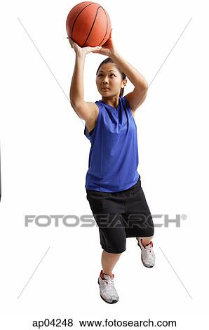 Young woman with basketball, aiming View Large Photo Image Stock Photo - Young woman with basketball, aiming. Fotosearch