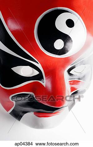 Picture - Close-up of Chinese mask. Fotosearch