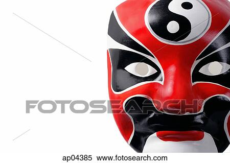 Close-up of Chinese mask View Large Photo Image Stock Photography - Close-up of Chinese mask. Fotosearch