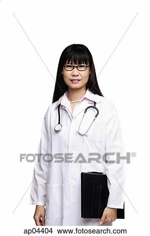 Picture - Doctor smiling at camera, portrait. Fotosearch