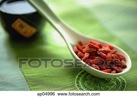 Dried berries in ceramic spoon, still life View Large Photo Image Stock Photograph - Dried berries in ceramic spoon, still life. Fotosearch