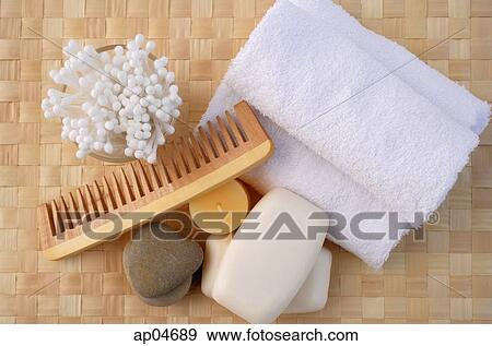 Still life of bath toiletries View Large Photo Image Stock Photo - Still life of bath toiletries. Fotosearch