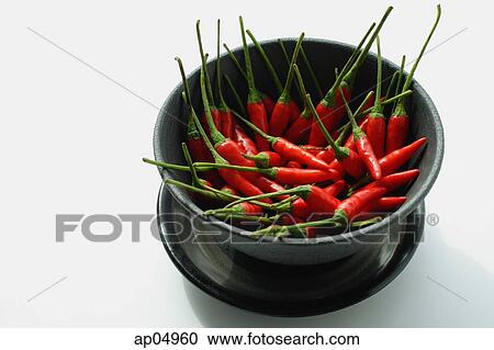 Still life of chilies in bowl View Large Photo Image Stock Image - Still life of chilies in bowl. Fotosearch