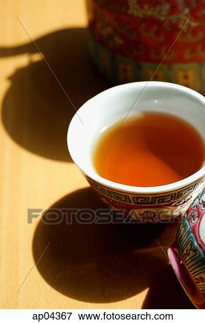 Still life of Chinese teacup View Large Photo Image Stock Photo - Still life of Chinese teacup. Fotosearch