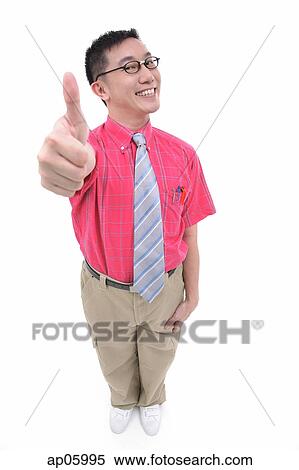 Man making thumbs up sign, portrait View Large Photo Image Stock Photography - Man making thumbs up sign, portrait. Fotosearch