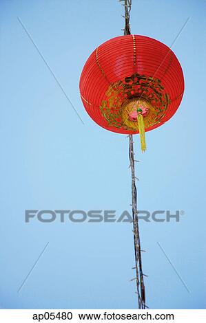 Red lantern, low angle view View Large Photo Image Stock Image - Red lantern, low angle view. Fotosearch