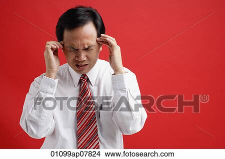 A man with a headache View Large Photo Image Picture - A man with a headache. Fotosearch