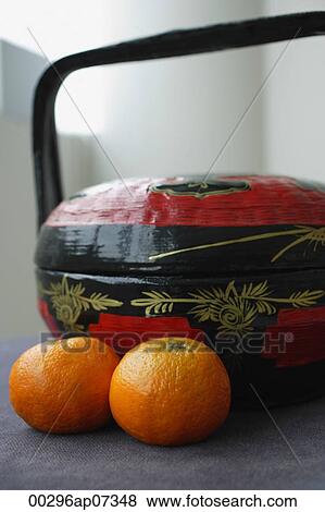 Chinese wedding basket with Mandarin Oranges View Large Photo Image Stock Photo - Chinese wedding basket with Mandarin Oranges. Fotosearch