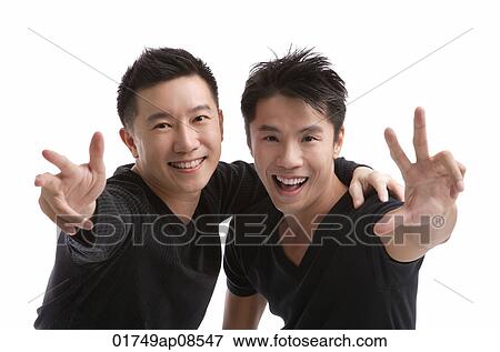 Friends smiling at camera View Large Photo Image Stock Photo - Friends smiling at camera. Fotosearch