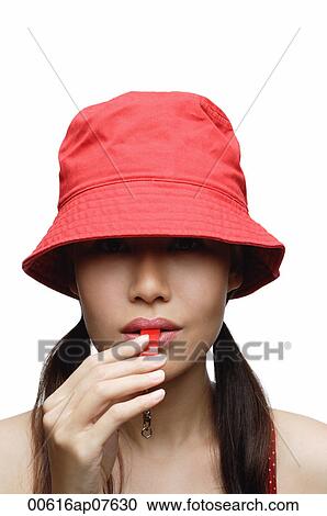 Girl in red blowing whistle, head shot View Large Photo Image Stock Image - Girl in red blowing whistle, head shot. Fotosearch