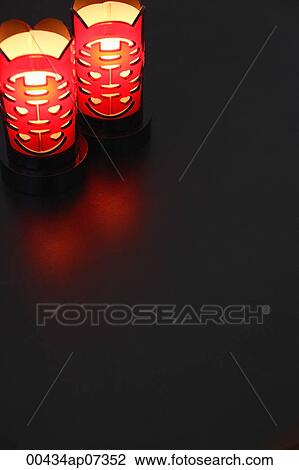 Illuminated Chinese Lamps with the text - Double Happiness View Large Photo Image Stock Image - Illuminated Chinese Lamps with the text - Double Happiness. Fotosearch