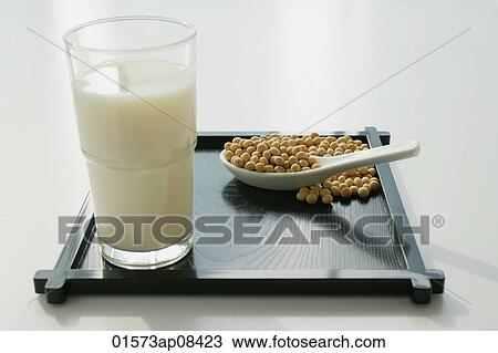 Still life of soya bean drink and soya beans View Large Photo Image Stock Image - Still life of soya bean drink and soya beans. Fotosearch