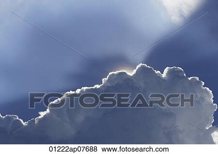 The sun shining from behind clouds View Large Photo Image Stock Photo - The sun shining from behind clouds. Fotosearch