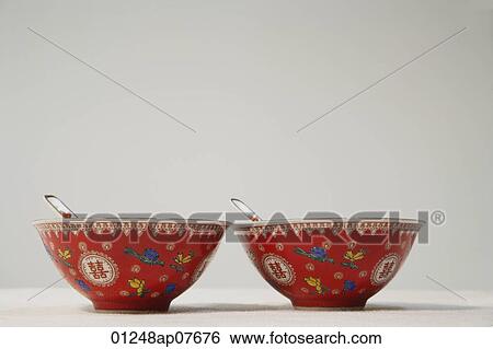Traditional Chinese bowls View Large Photo Image Stock Photograph - Traditional Chinese bowls. Fotosearch