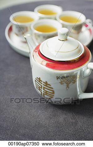 Traditional Chinese Tea set used in Chinese wedding tea ceremonies View Large Photo Image Stock Image - Traditional Chinese Tea set used in Chinese wedding tea ceremonies. Fotosearch