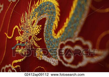 Close up of Chinese silk View Large Photo Image Stock Image - Close up of Chinese silk. Fotosearch