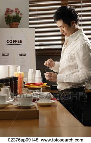 man enjoying coffee break View Large Photo Image Stock Photo - man enjoying coffee break. Fotosearch