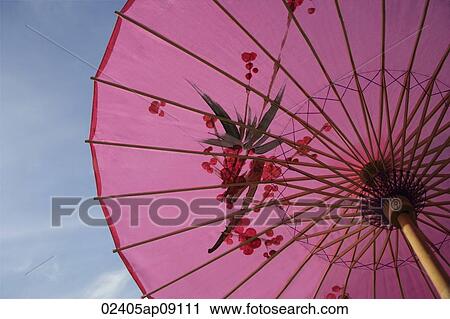 large pink umbrella