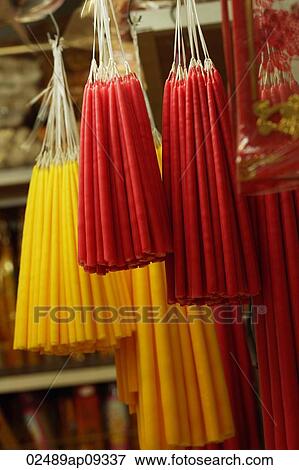 Candles at market View Large Photo Image Stock Photo - Candles at market. Fotosearch