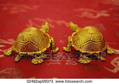 Still life of a pair of gold tortoise figurines View Large Photo Image Stock Image - Still life of a pair of gold tortoise figurines. Fotosearch