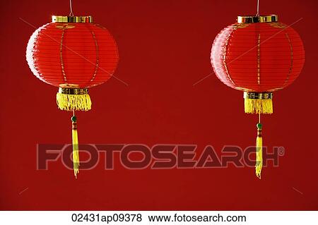 Still life of a pair of red lanterns View Large Photo Image Stock Photo - Still life of a pair of red lanterns. Fotosearch