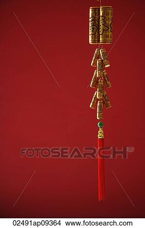 Still life of Chinese New Year decorations, fire crackers View Large Photo Image Picture - Still life of Chinese New Year decorations, fire crackers. Fotosearch
