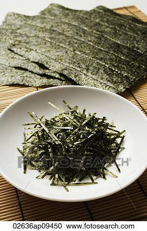 multiple seaweed sheets and shreds View Large Photo Image Stock Image - multiple seaweed sheets and shreds. Fotosearch