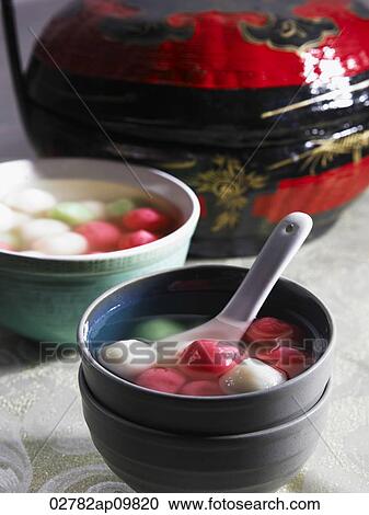 Chinese glutenous ball soup dessert View Large Photo Image Stock Image - Chinese glutenous ball soup dessert. Fotosearch