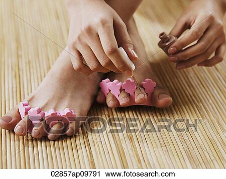 woman painting nails View Large Photo Image Stock Image - woman painting nails. Fotosearch