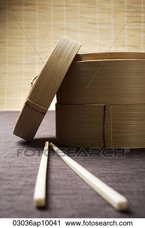 bamboo steamer and chopsticks View Large Photo Image Stock Image - bamboo steamer and chopsticks. Fotosearch