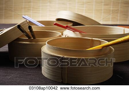bamboo steamers with chop sticks View Large Photo Image Stock Image - bamboo steamers with chop sticks. Fotosearch