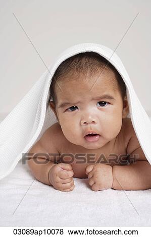 Chinese baby looking sad. View Large Photo Image Stock Photo - Chinese baby looking sad.. Fotosearch