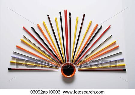 colorful chopsticks displayed like a fan View Large Photo Image Stock Image - colorful chopsticks displayed like a fan. Fotosearch