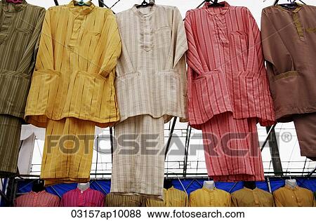 Stock Photo - Traditional Malaysian attire, buju melayu.. Fotosearch
