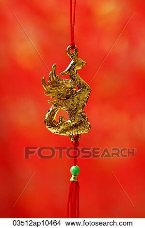 golden Pheonix, Chinese decoration View Large Photo Image Picture - golden Pheonix, Chinese decoration. Fotosearch