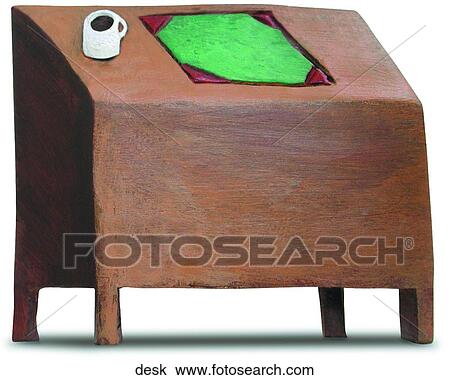 Clipart - Desk. Fotosearch