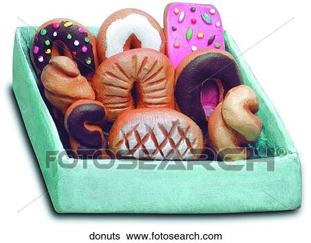 Donuts View Large Clip Art Graphic Clip Art - Donuts. Fotosearch