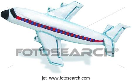 Clip Art - Jet. Fotosearch