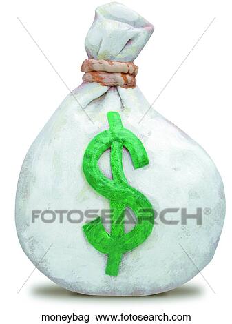 Moneybag View Large Clip Art Graphic Clipart - Moneybag. Fotosearch