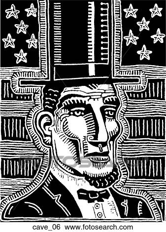 Abraham Lincoln - B&W View Large Illustration Stock Illustration - Abraham Lincoln - B&W. Fotosearch