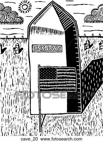 Clipart - American Eagle - B&W. Fotosearch